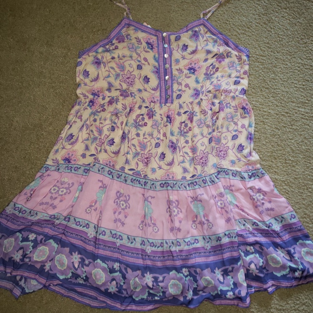 Spell portobello mini strappy dress